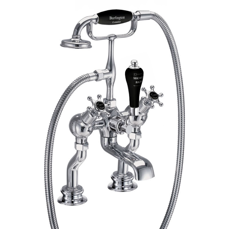 Birkenhead Regent angled bath shower mixer - deck mounted
